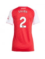 Arsenal William Saliba #2 Hjemmedrakt Dame 2025-26 Korte ermer